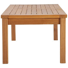 Outdoor Patio Teak Wood Coffee Table Natural