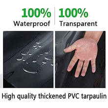 HSYFdy Waterproof Tarpaulin Sheet Heavy Duty Garden Rainproof Plastic Cloth Clear Tarp Sheet Camping Ground Plant Cover Canopy Rainproof Cover (Color : 0.4mm, Size : 8x12m)