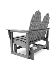 POLYWOOD Adirondack 48-Inch Glider, Teak