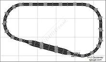 Convergent T Gauge 1:450 Scale Causeway Train Track Layout