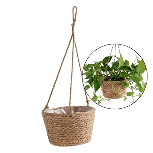 SDREYKUF Garden Pots Planters Indoors Weaving Flower Hanging Basket Plant Hanger for Plants Home Balcony Decoration
