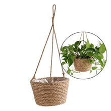 SDREYKUF Garden Pots Planters Indoors Weaving Flower Hanging Basket Plant Hanger for Plants Home Balcony Decoration