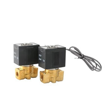 VX2120 G1/8 1/4 3/8 Brass Solenoid Valve 2 way 2 position Air Steam Water Valve Normal Close Type(VX2120 08 G1-4,DC12V_5PCS)