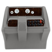 DeckMate Luxury Console with Premium Gauge and Switch Package Burlwood Gray/Blue/Charcoal