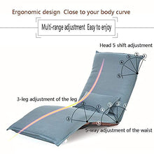 Renovation House Chairs Lounge Chair Lazy Couch Window Chair Single Bed Adjustable Floor Recliner Foldable Lounge Chair Durable (Color : Brown)