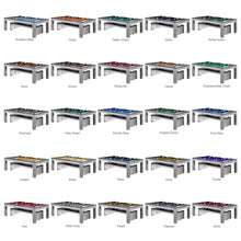 Playcraft Genoa 8' Slate Pool Table with Dining Top Silver