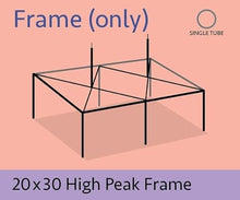 TentandTable 20' x 30' High Peak Canopy Tent Frame Only Silver