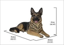 Hi-Line Gift Lying German Shepherd, Black and Brown