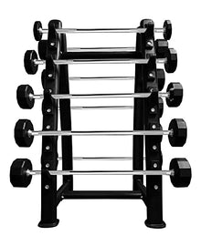 French Fitness Straight Urethane Barbell Bar Set 20-110 lbs (New)