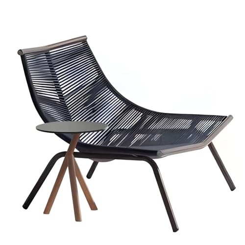 KPHYMOD 2 Pieces Outdoor Patio Furniture Set, Patio Conversation Table and Chair Furniture for Yard Backyard Lawn Porch Poolside Balcony(Color:Blue-2)