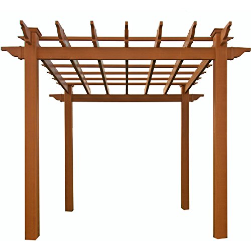 Vita Lakewood 6.5' x 6.5' Composite Pergola Cedar