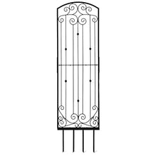 H Potter 8 Ft Freestanding Black Garden Trellis 32" W x 96" H Iron