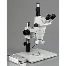 AmScope Professional Trinocular Stereo Zoom Microscope Chrome
