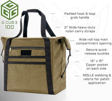 Xtreme Sight Line ~ G CUBƎ 100 Faraday Bag for Medium to Large Generators and Electronics ~ Protects Against EMP/CME/EMF/RF ~ Diamond Form Farday Lined Interior ~ Coyote Brown