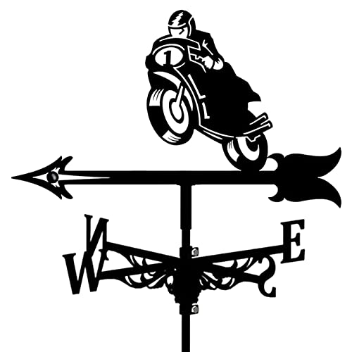 European Style Weather Vane Animal Metal Weathervane Garden Wind Direction Indicator Kit Roof Mountain Courtyard Decor Cast Iron Wind Vane with Anti-Rust Coating (Style 5) (Style 4)