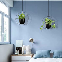 SDREYKUF 2pcs Metal Hanging Flower Pot Chain Wall Hanger Planter Basket Holder for Home Garden Balcony Decoration
