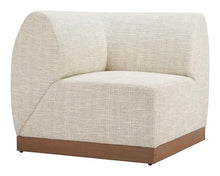 Zuo Christy Corner Chair Beige, Beige Sectional, Modern Style, Patio Furniture, Outdoor Fabric (100% Polyester), Aluminum, Outdoor Living, 34.6" W x 34.6" D x 30.3" H, Non-Stackable