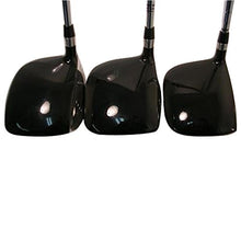 iDrive Men's Red Square Anti-Slice Draw Golf Fairway Wood Set Black