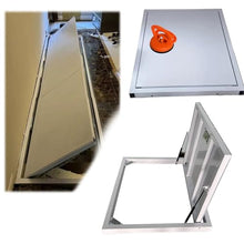 WAHHWF Invisible Flush Mount Floor Hatch, Customizable Recessed Basement Door for Discreet Cellar/Crawl Space Access for Home Renovation(28x20 inch)
