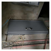 ERRULAN 60 56 52 48 44 40 36 in Outside Access Basement Doors, Storm Cellar Door Cover with Suction Cups Opener, Heavy-Duty Hidden Roof Hatch Panel(Black,LXW 1220x1020mm/48x40in)