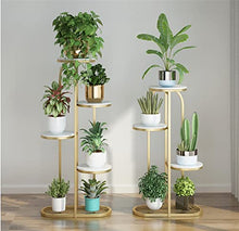 RWGOVLU Flower Stand Living Room Floor-to-Ceiling Flower Stand Wrought Iron Balcony Multi-Storey Indoor Green Dill Flower Pot Stand Plant Stand