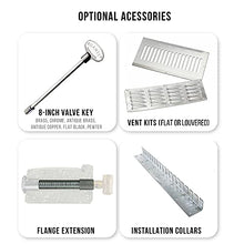 Spotix HPC Square Match Lit Fire Pit Burner Kit (FPSSQ36HCKIT-NG-MSCB) with 36x36-Inch Stainless Steel Burner, Natural Gas, Polished Chrome, with Flange, Key, Valve, Flex Line and Fittings