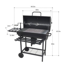 YUEWO Charcoal Grill Offset Smoker kit Barrel BBQ Grill & Smoker with Spacious Cooking Area for Outdoor, Backyard, Patio, Camping, Parties​