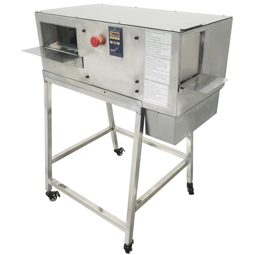 INTSUPERMAI Commercial Automatic Rose Stem Stripper and Cutter 110V 550W Stainless Steel Thorn Remover Machine for Flowers Commercial Automatic Rose Thorn Remover for Flower Shops Farms 20 roses/5-6 S
