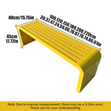 Vttui 2 Person Outdoor Bench, Porch Bench, 150cm Yellow