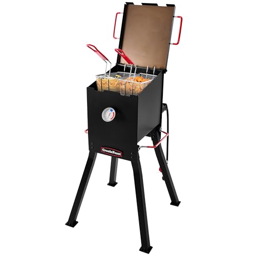 Grills House DF02B Outdoor Propane Deep Fryer Black