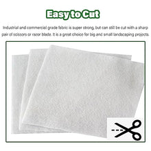 GEGEG 5oz Heavy Duty Non-Woven Geotextile Fabric for French Drain, Driveway, Soil Stabilization & Weed Control(White,2mx20m/6.5ftx65.6ft)