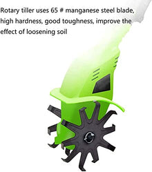 JKSVTF Cordless Rotavator, 20V Handheld Portable Electric Tiller with 4000Mah Rechargeable Battery and Charger,Tillage Depth 25cm