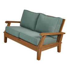 Royal Teak Collection Miami Teak Outdoor Loveseat Sofa, Spa (MIA2-SPA)