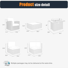 KHOLH 12-Piece Outdoor Patio Furniture Set with Fire Pit Table, Navy