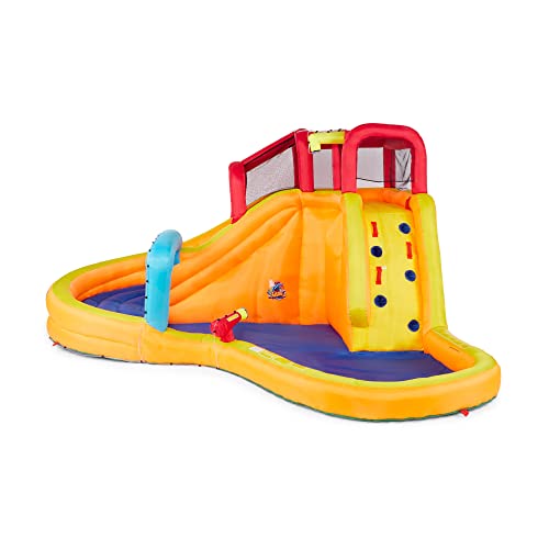 BANZAI Kids Inflatable Lazy River Adventure Water Park & Battle Bop Combo Multi