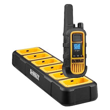 DEWALT DXFRS800 2 Watt Heavy Duty Waterproof Walkie Talkies with Gang Charger (6 Pack)