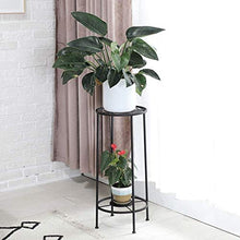 RWGOVLU Plant Stand Iron Art Outdoor Garden Floor-Standing Plant Stand Flower Stand Flower Pot Stand Flower Stand with 2 Tiers Indoor Balcony Flower Stand