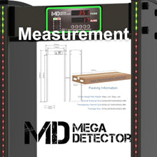 Walk Through Metal Detector, MegaDetector® 18-Zone IP65 Outdoor US Flag