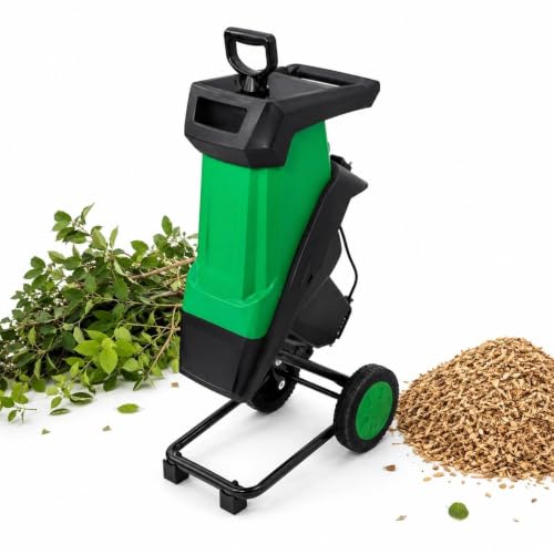 Garden Wood Shredder with 50l Bag,Electric Mulcher Chipper