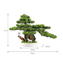 YXIANG56Q Fake Plants Simulation Fortune Tree Bonsai Welcome Pine Tree Ornaments Entrance Table Living Room Office Hotel Soft Decorations Bonsai Tree