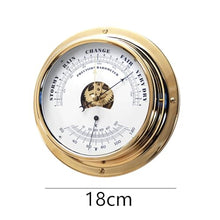 ZLyXZQG Glass Barometer,Outdoor Temperature Gauge,Traditional Barometer Roman Clock and Barometer with Built in Hygrometer and Thermometer