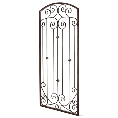 H Potter Garden Trellis 32" W x 6' Tall, Heavy Duty Iron Freestanding