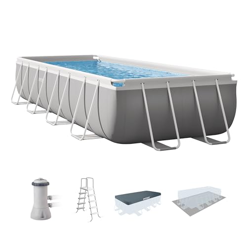 Intex 16ft X 8ft X 42in Prism Frame Rectangular Pool Set with Filter Pump