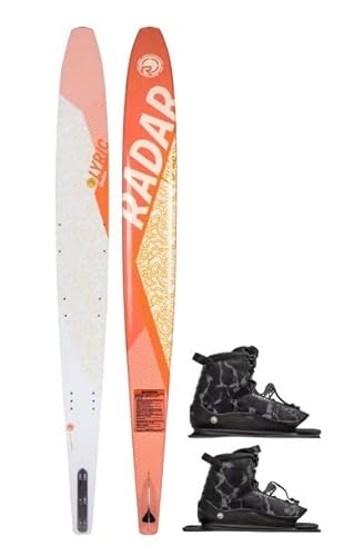 Radar 63 - Lyric Waterski w/Double Lyric Boot - SM Peach / Gold / White