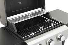 3-Burner Propane Gas BBQ Grill,With Wire Enamel Cooking Grids/Foldable Side Table, For Outdoor Barbecue
