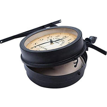 EHVYBDX Clocks Outdoor Waterproof, Double-Sided Outdoor Clocks for The Garden Wall Mounted Battery Powered Metal Hanger Outside Clock