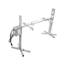 Heavy Duty Spit Roaster Rotisserie Kit, Stainless Steel BBQ Roaster Frame with Adjustable Height, Suitable for Outdoor Fire Pits, Campfires, and Backyards，45W / 3-Gear