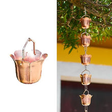YUSIWOAL Decorative Rain Chain for Gutter Downspout, Diverts Water Flow for Garden, Front Door, Balcony, and Corridor(4 m (13ft))