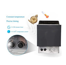 JYXYXSCP Home Sauna,Commercial Sauna Heater Stove,3-9KW Dry Steam Bath Sauna Internal Control Type Stainless Steel Electric Sauna Stove Rapid Heating (9KW)