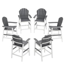 OTSUN Tall Adirondack Chairs Set of 6, Bar Height Outdoor Chairs
